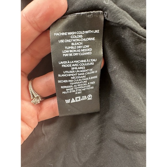 Free People We The Free Rebel Knit Moto Jacket XS Black Buckle Grunge Biker Goth - Picture 10 of 12